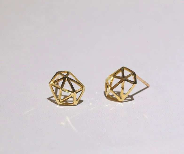 Trapeze Maze Stud Earrings