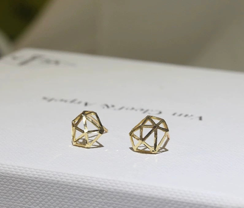 Trapeze Maze Stud Earrings