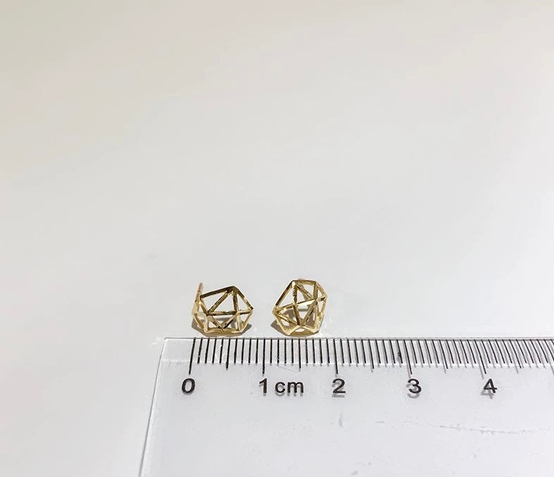 Trapeze Maze Stud Earrings