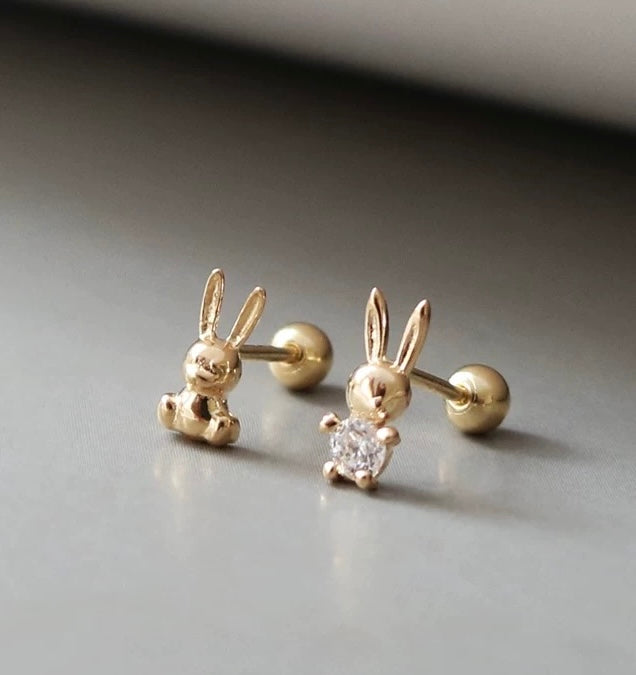 Treasure Bunnies Stud Earrings