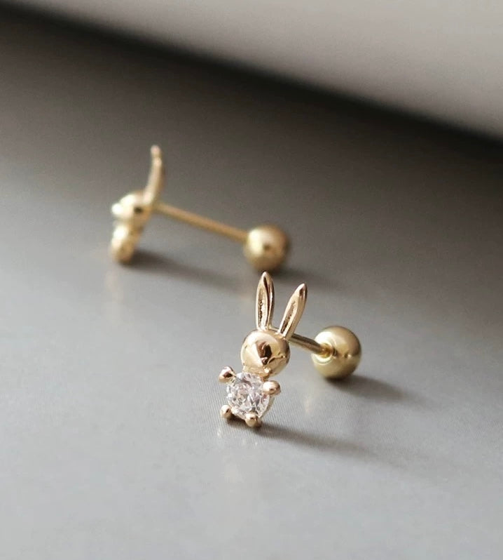 Treasure Bunnies Stud Earrings