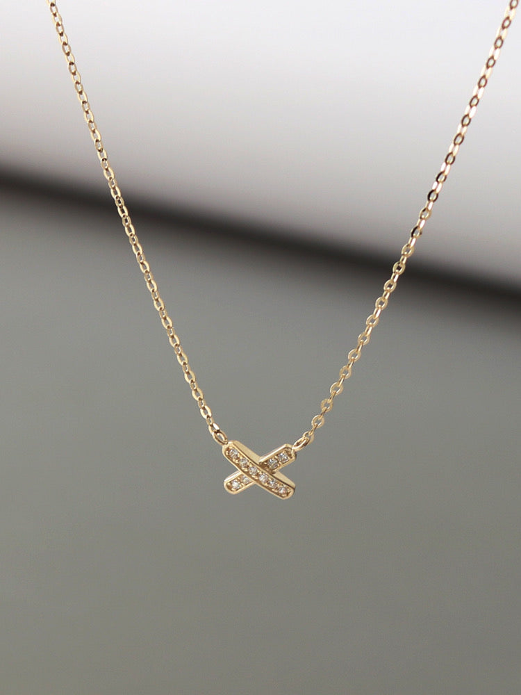 Kiss Cross Necklace