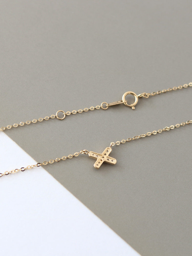 Kiss Cross Necklace