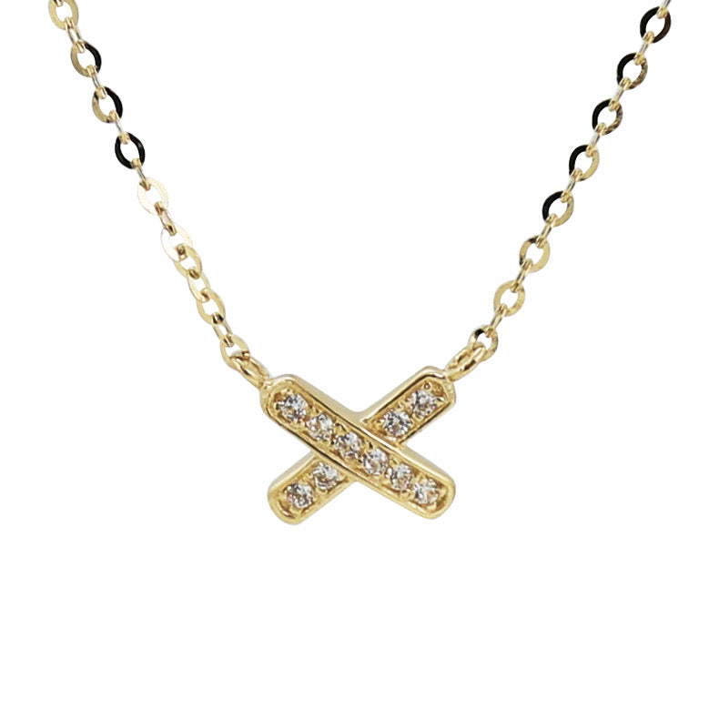 Kiss Cross Necklace