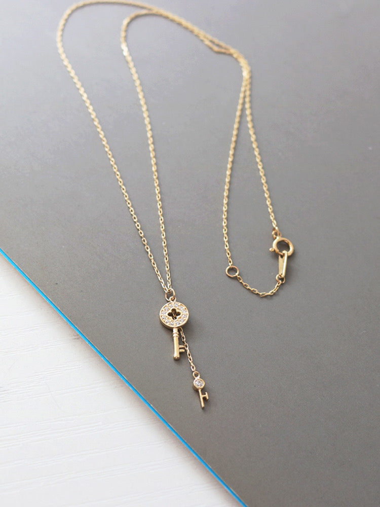 Twin Key Chime Necklace