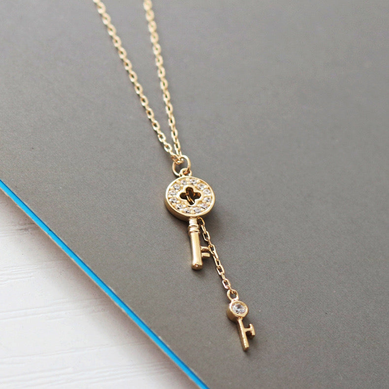 Twin Key Chime Necklace