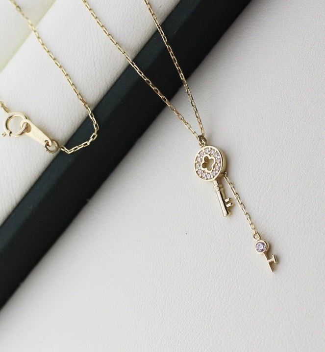 Twin Key Chime Necklace