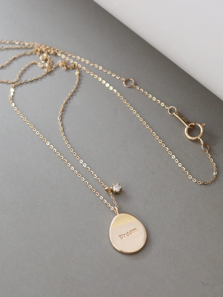 'Dream' Saucer Charm Necklace