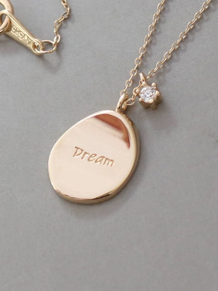 'Dream' Saucer Charm Necklace