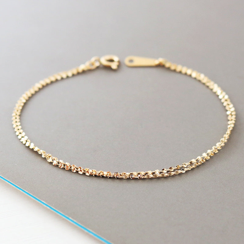 Twin Nugget Chain Bracelet