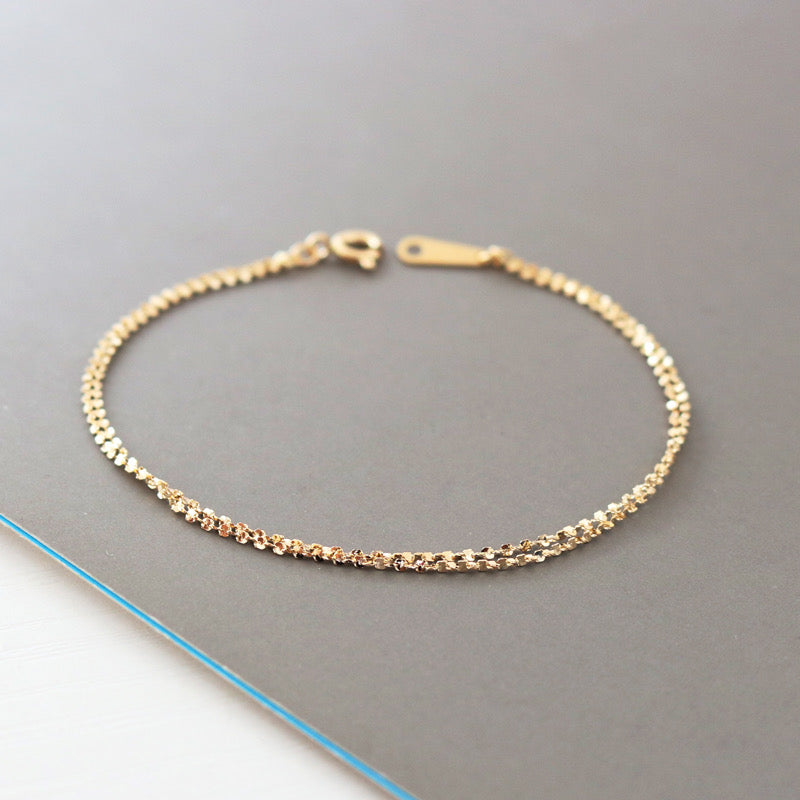 Twin Nugget Chain Bracelet