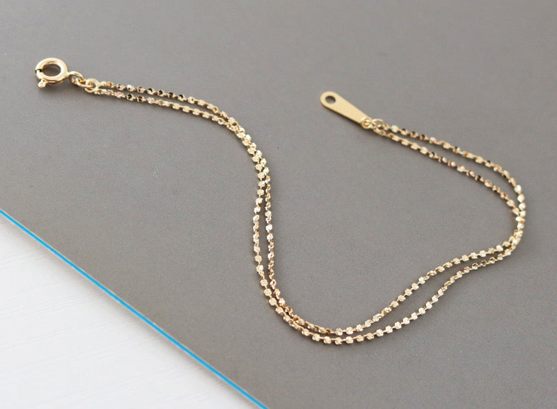 Twin Nugget Chain Bracelet