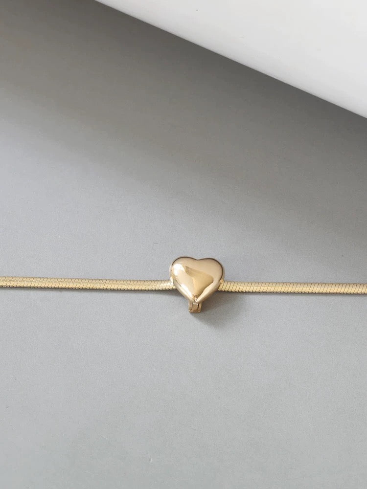 Heart Broach Charm Pendant