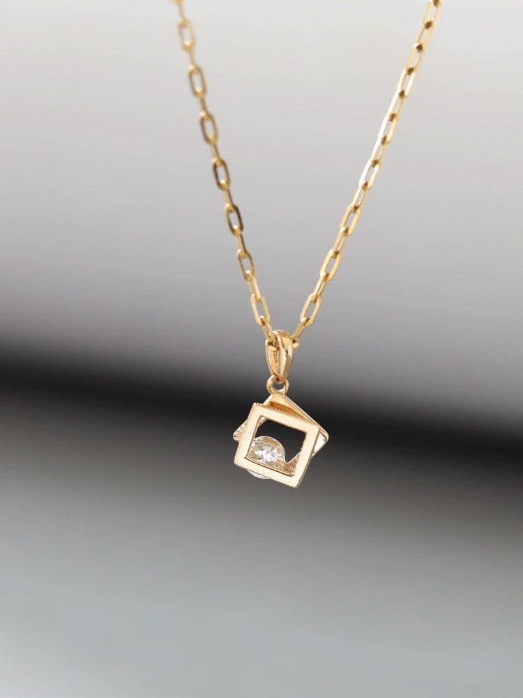 Sliding Frames Charm Necklace