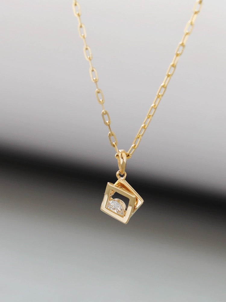 Sliding Frames Charm Necklace