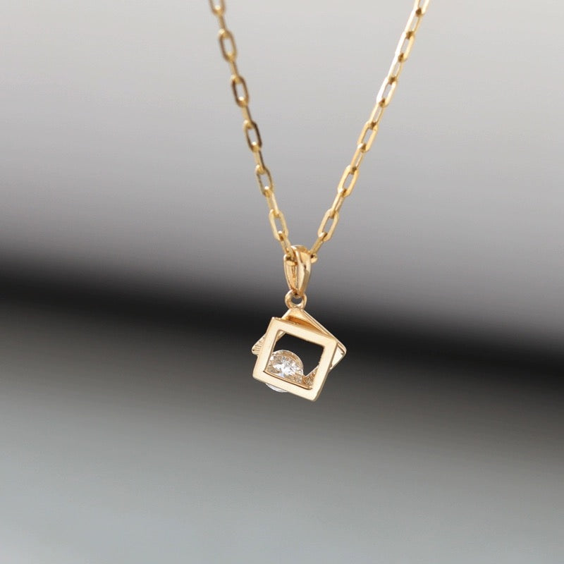 Sliding Frames Charm Necklace