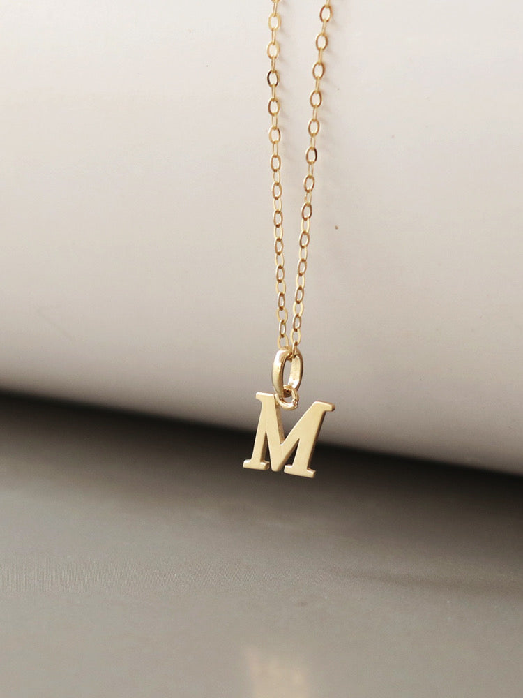 Italic Alphabet Charm Pendant