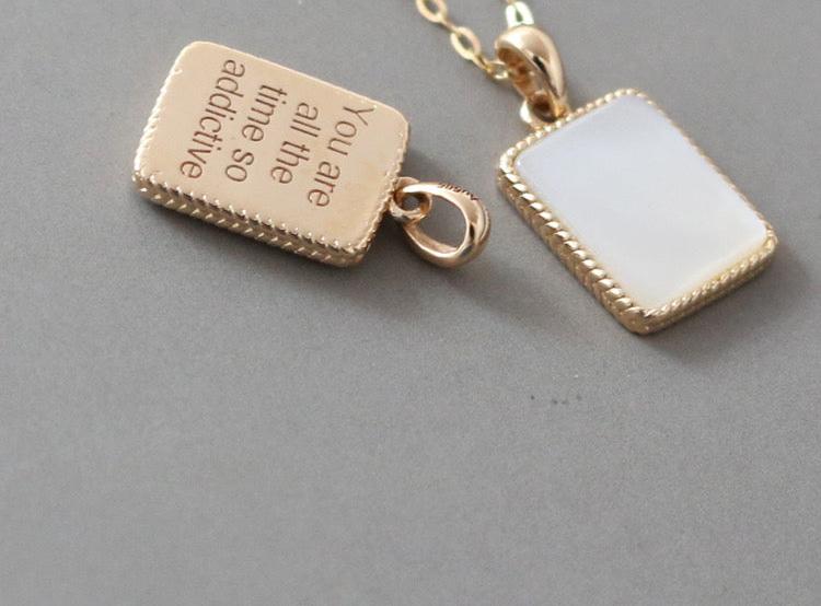 Secret Message Dual Face Charm Pendant