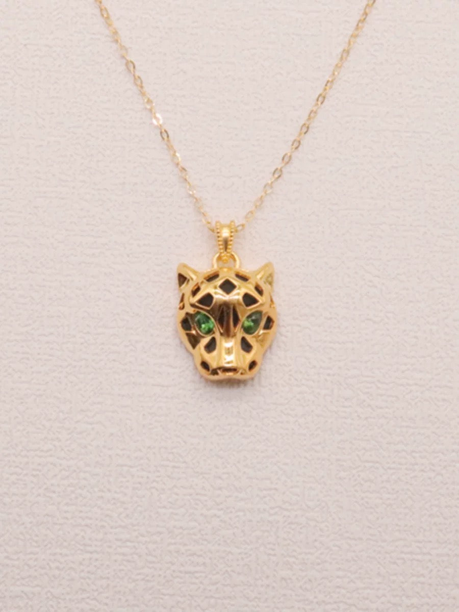 Leopard Head Charm Necklace