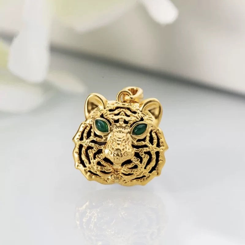 Tiger Head Charm Pendant