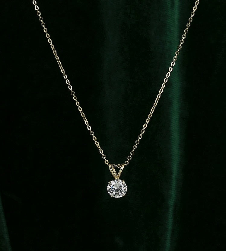 Rabbit Solitaire Charm Necklace