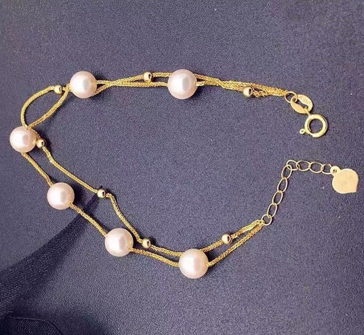 Akoya Pearl Chain Bracelet