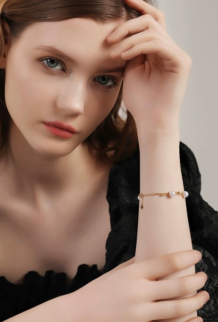 Akoya Pearl Chain Bracelet