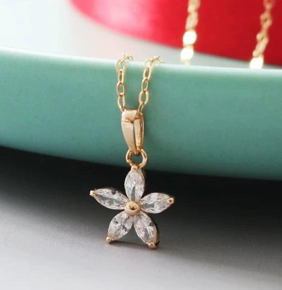 Hanging Star Flower Charm Pendant