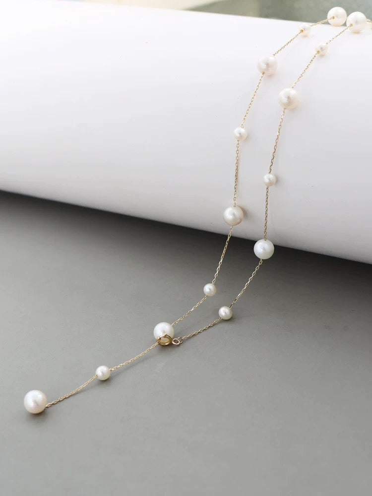 Alternating Pearl Necklace