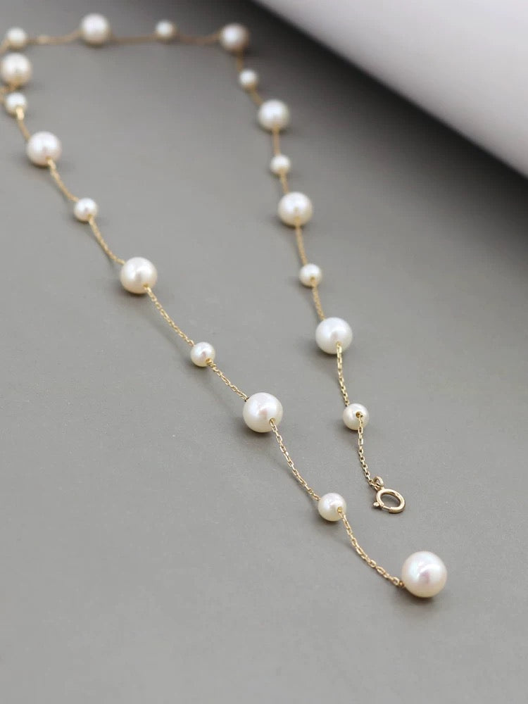 Alternating Pearl Necklace