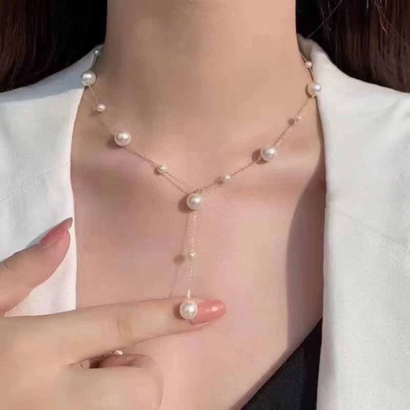 Alternating Pearl Necklace