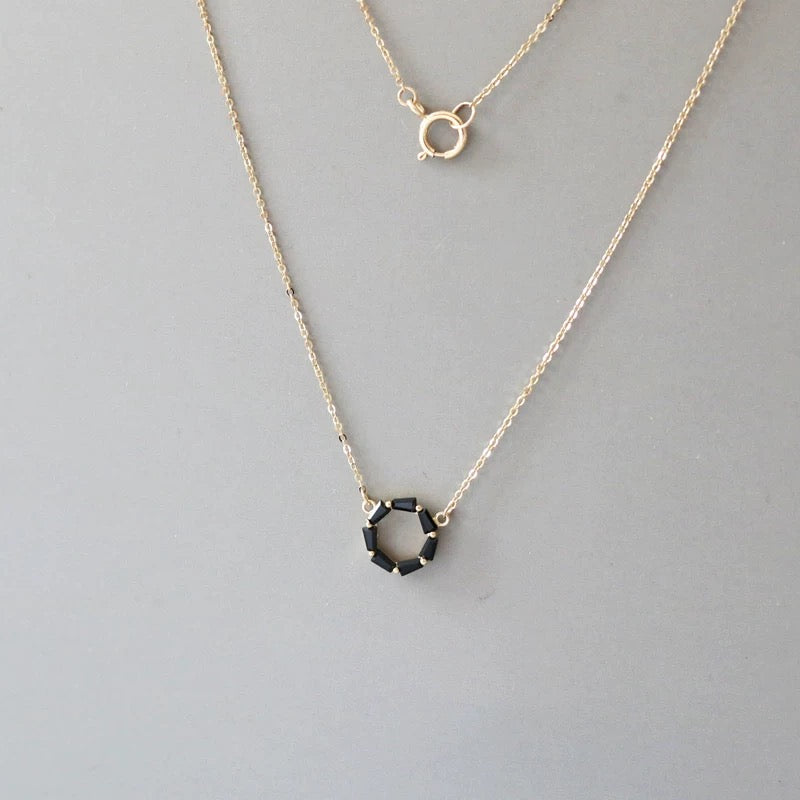 Black Onyx Polo Necklace