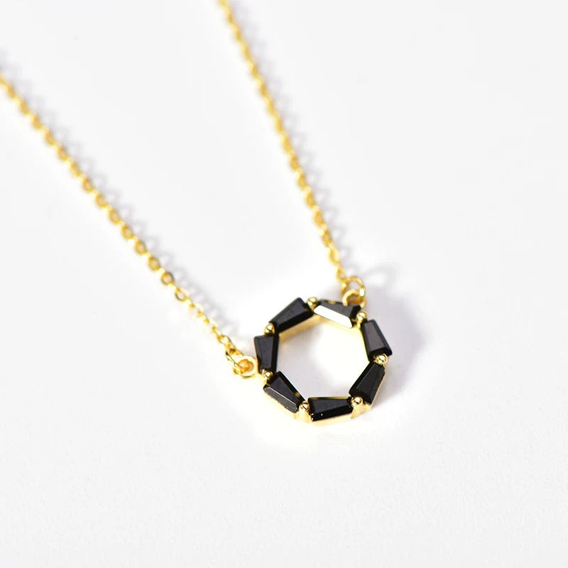 Black Onyx Polo Necklace