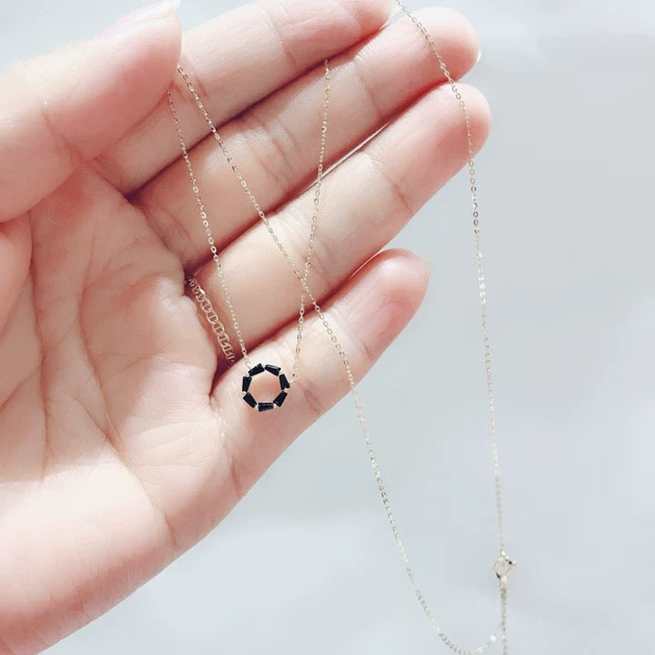 Black Onyx Polo Necklace