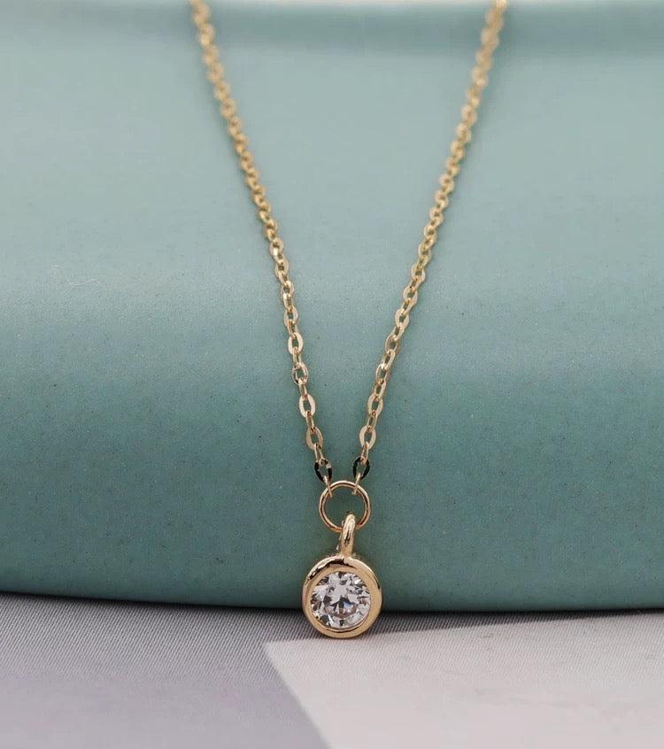 Round Bezel Necklace