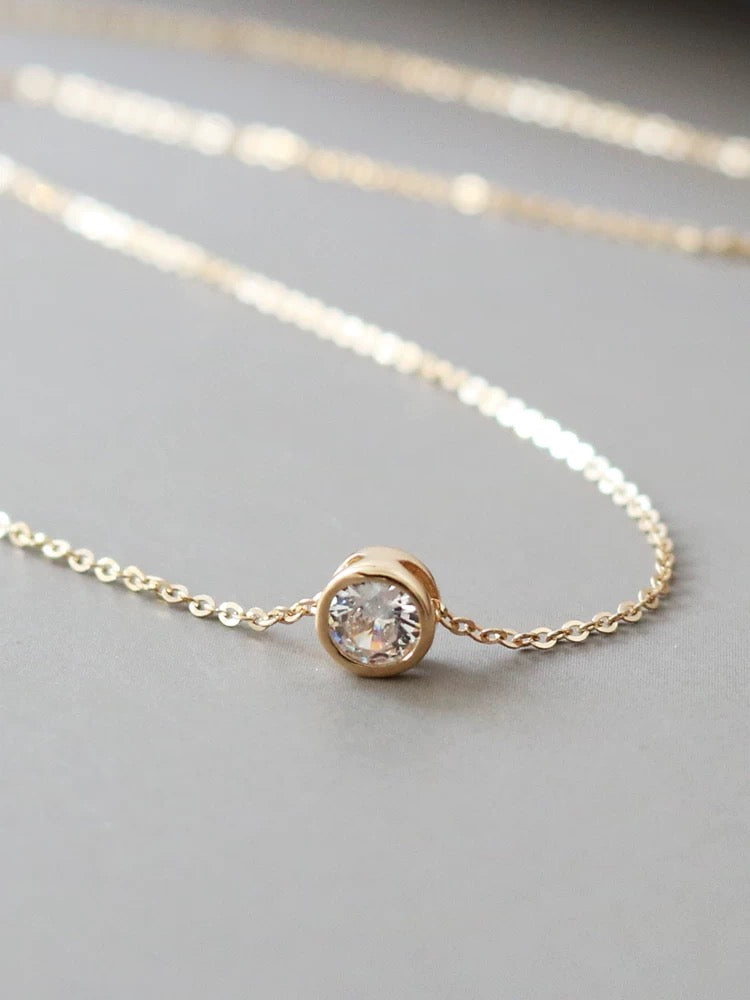 Bubble Bezel Necklace