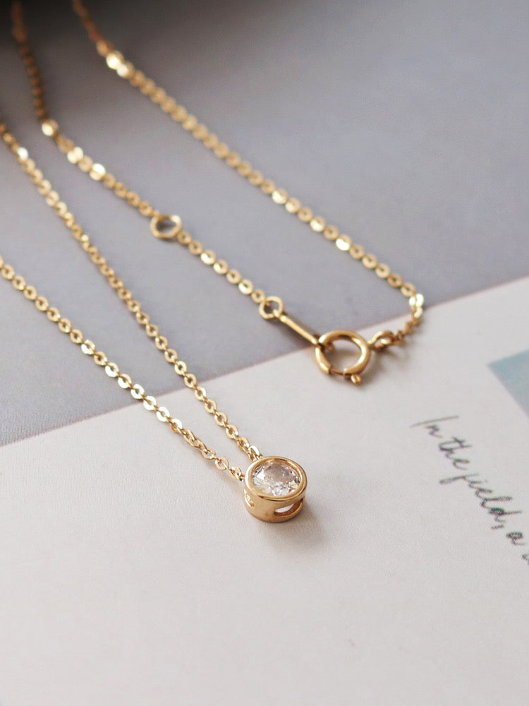 Bubble Bezel Necklace