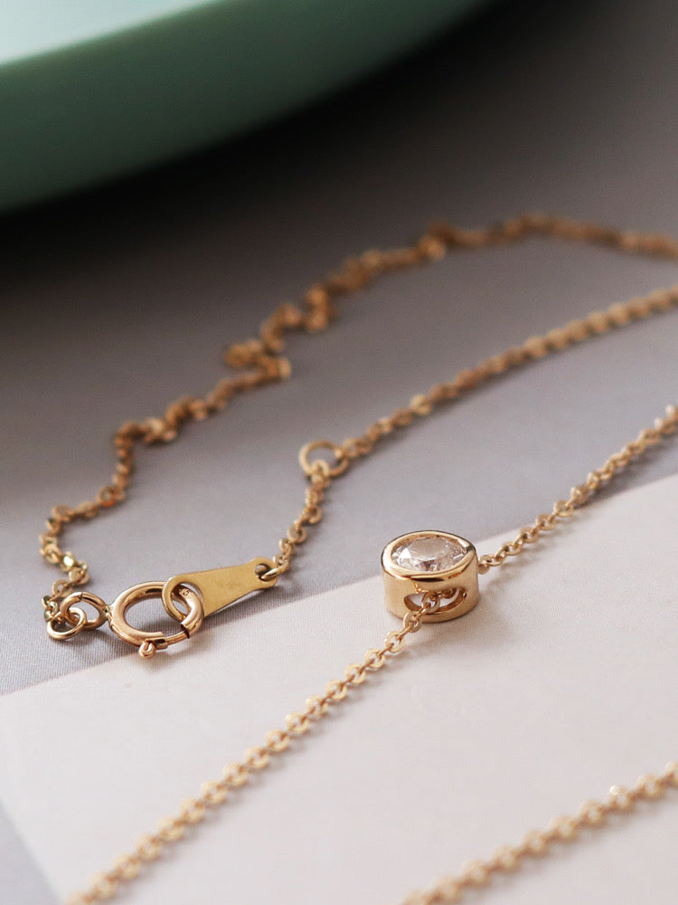 Bubble Bezel Necklace