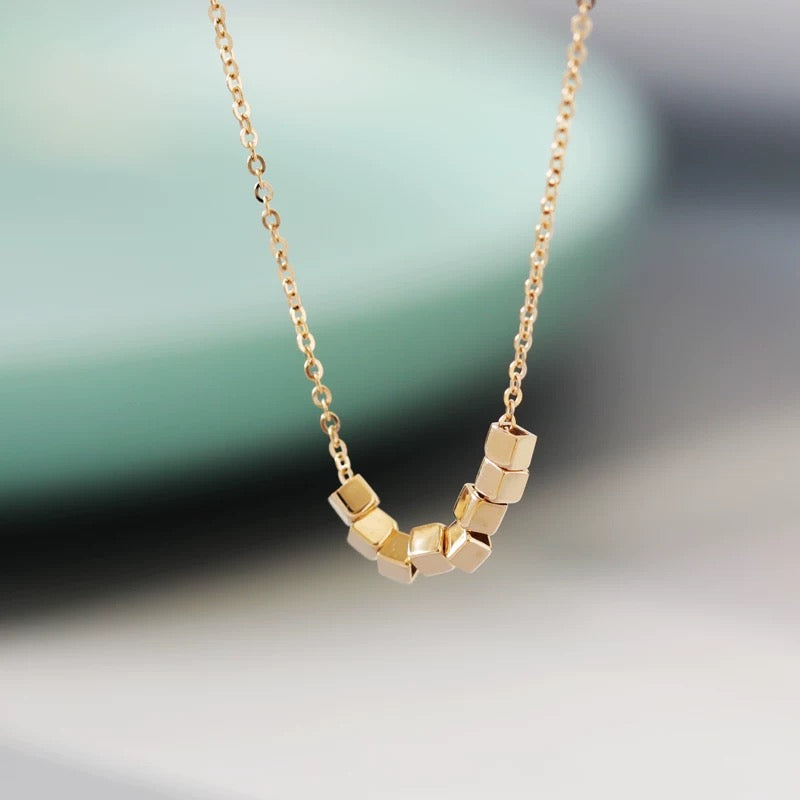 Cubed Bib Necklace