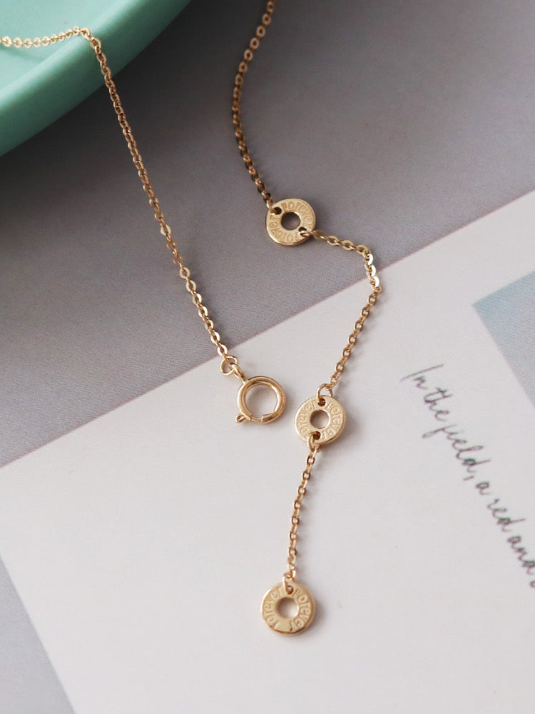 Adjustable Forever Rings Necklace