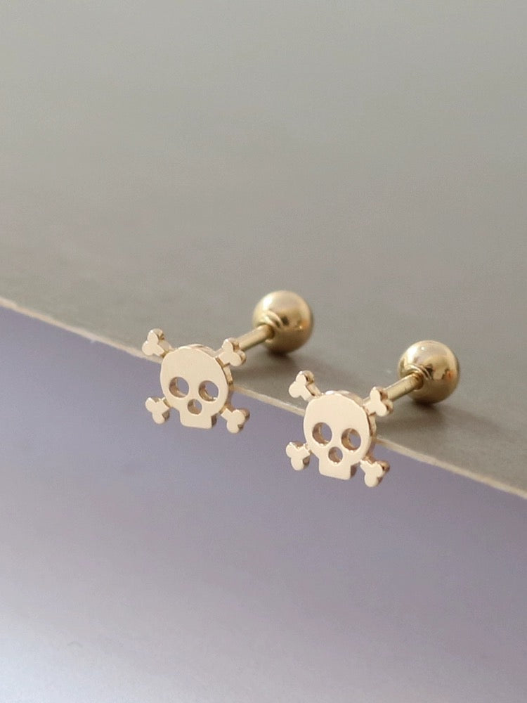 Pirate Skull Stud Earrings