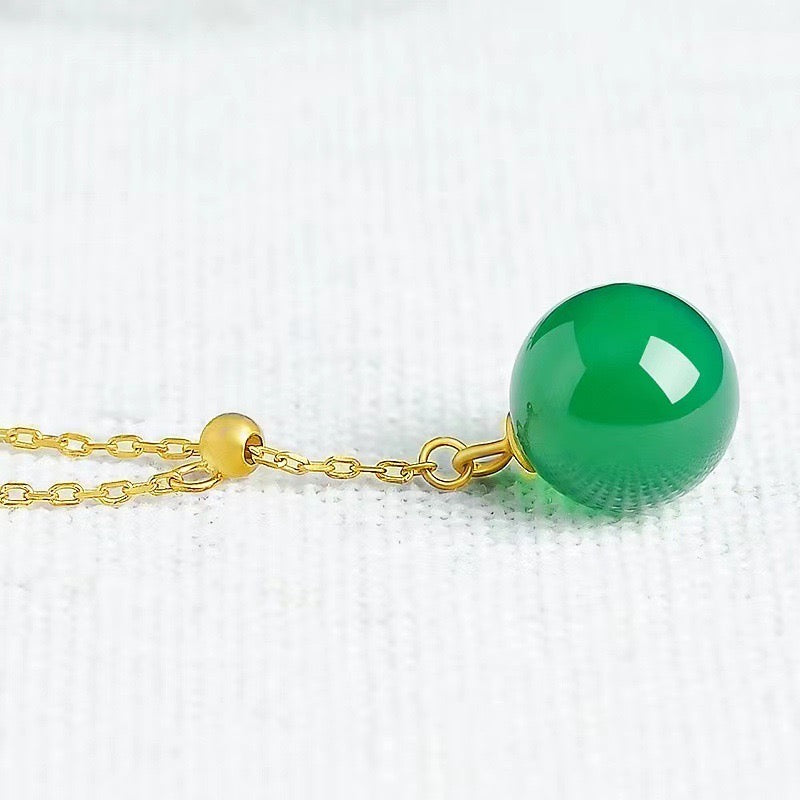 Jasper Stone Drop Chain Necklace