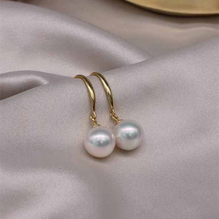 Akoya Pearl Hook Earrings