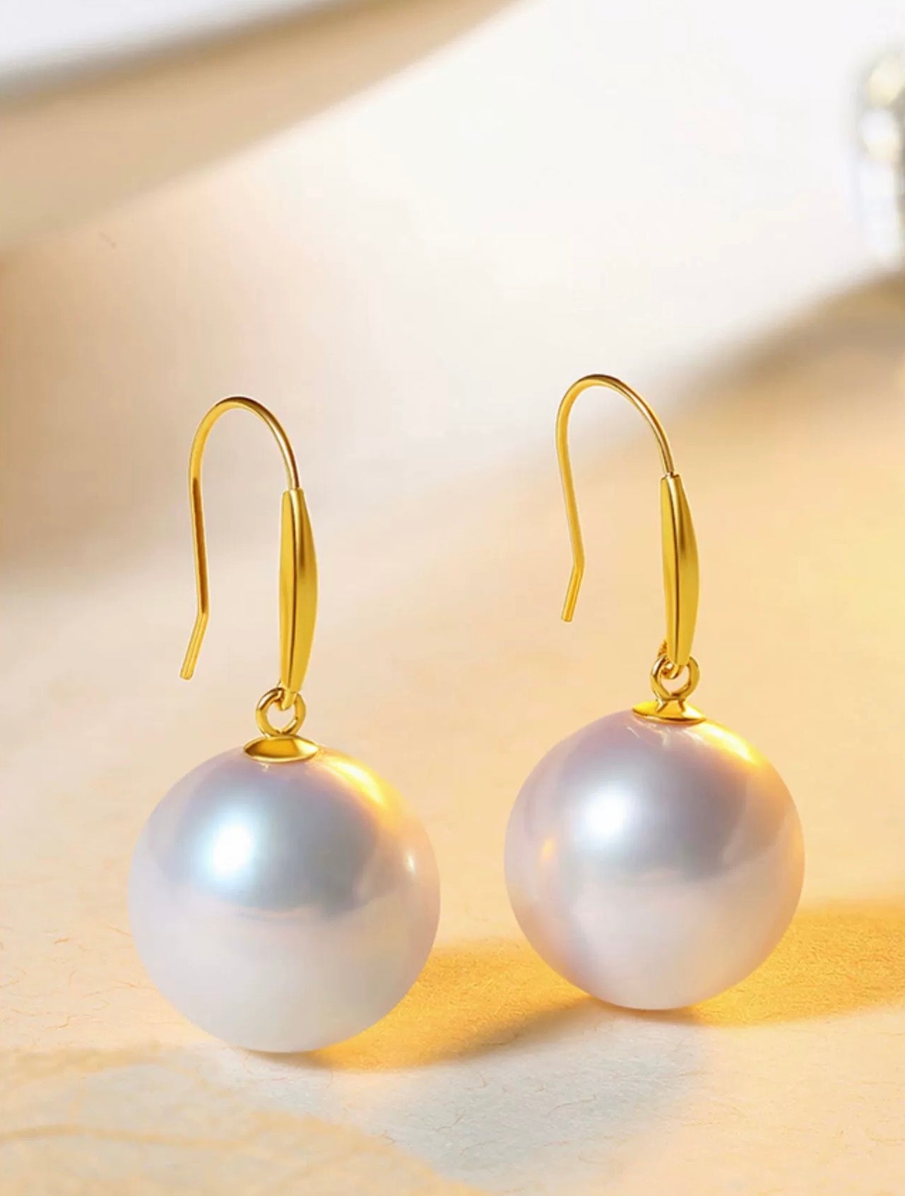 Akoya Pearl Hook Earrings