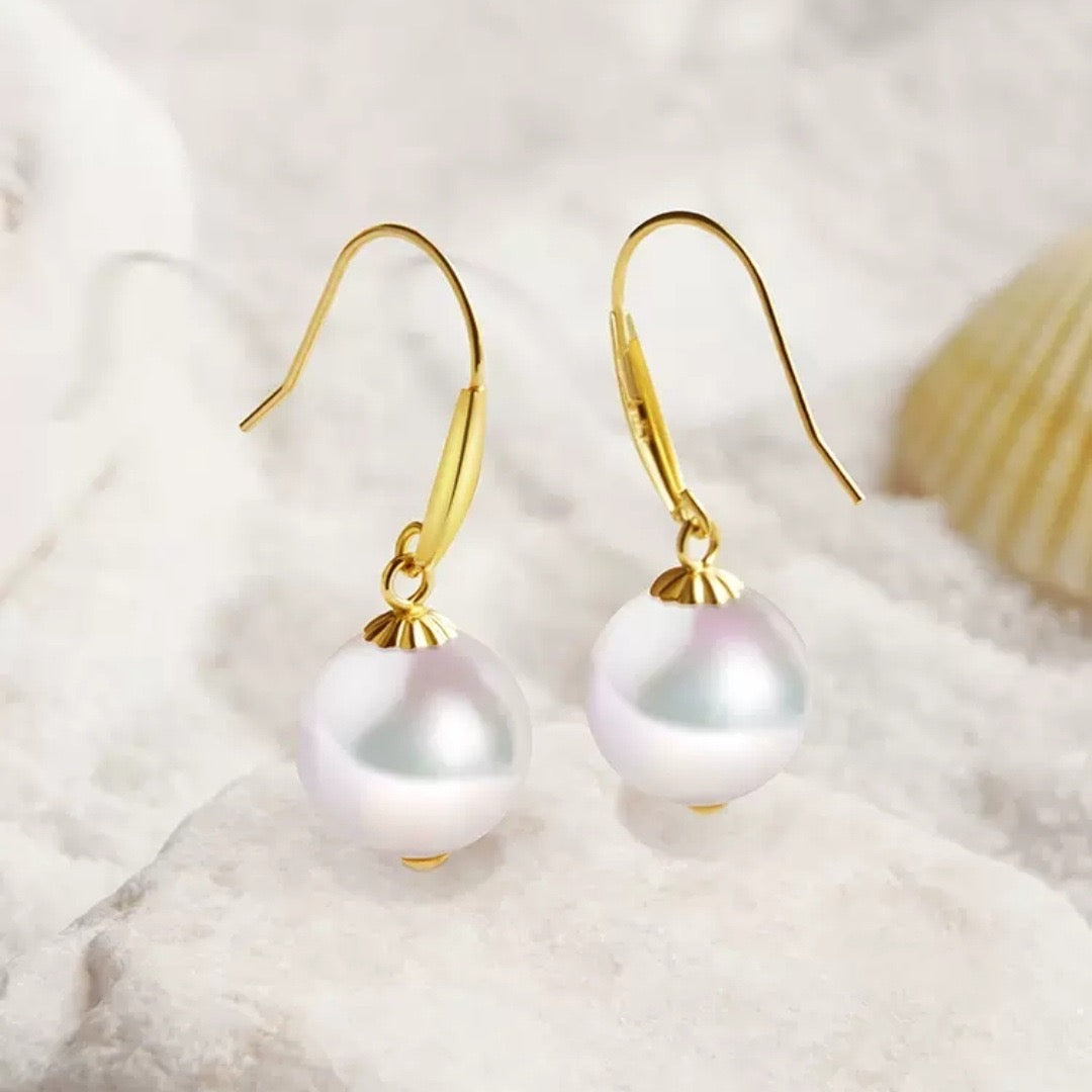 Akoya Pearl Hook Earrings