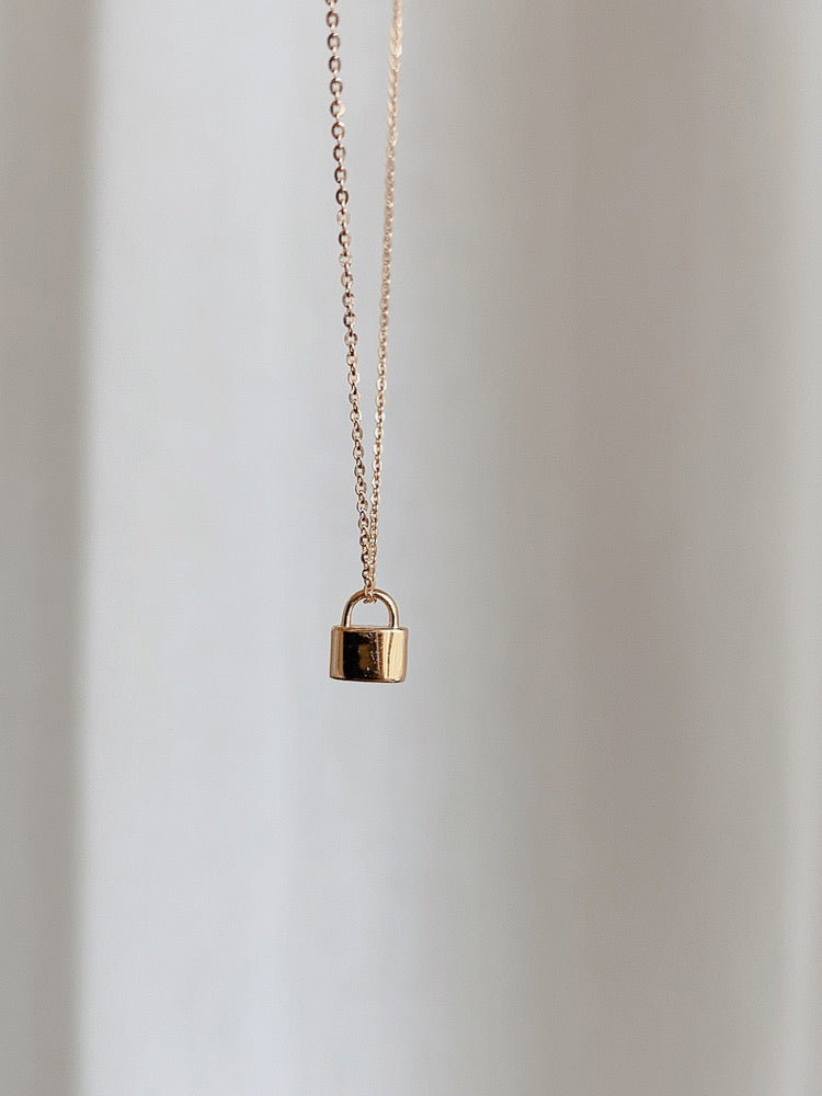 Fine Padlock Necklace