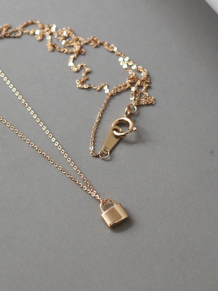 Fine Padlock Necklace