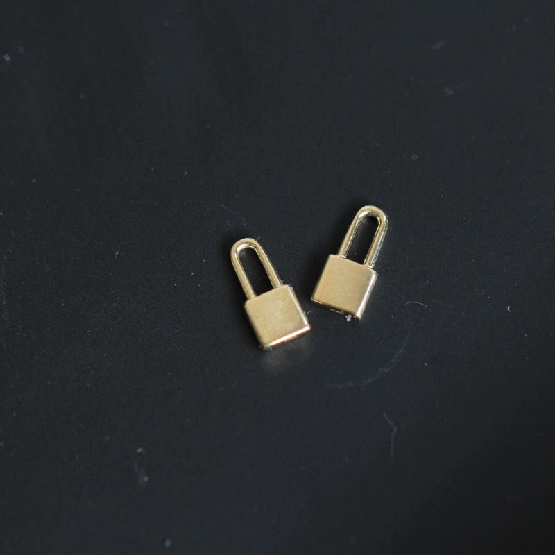 Slimline Padlock Charm Pendant