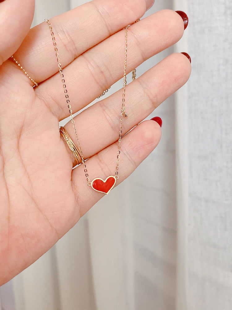 Minnie Heart Necklace