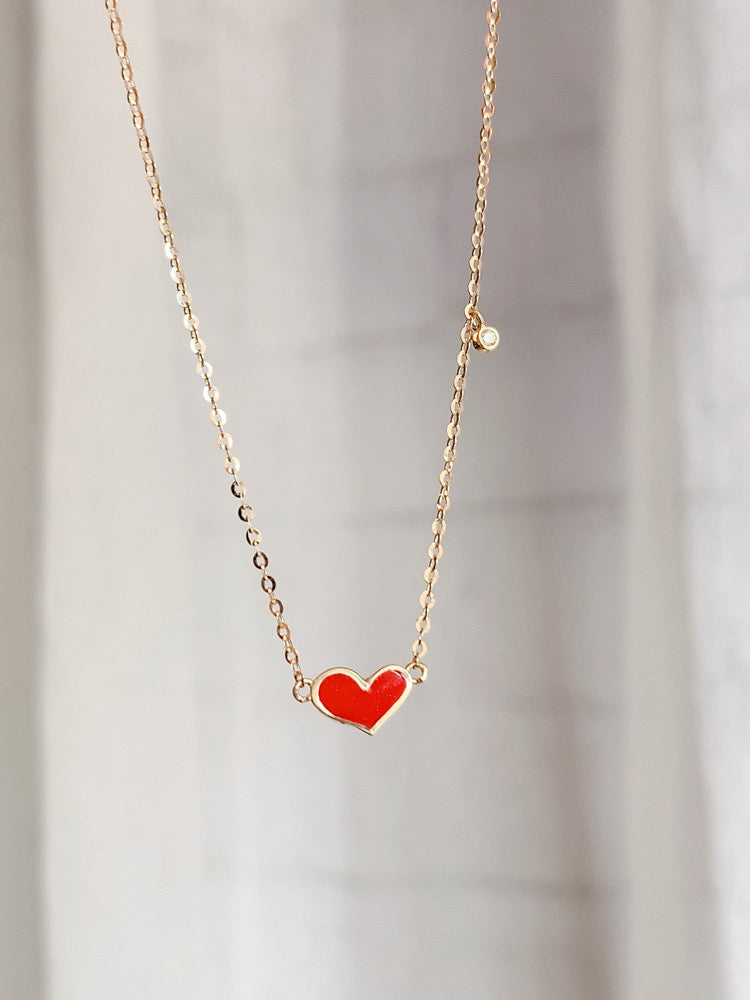 Minnie Heart Necklace